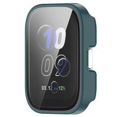 Per Amazfit bip5 Unity PC + custodia protettiva per orologio integrata con pellicola in vetro temperato (verde ago di pino)