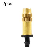 2 pezzi 4/7 mm ugello nebulizzatore spinato per orticoltura e irrigazione in serra micro intestazione di spruzzo, stile: teste in bronzo