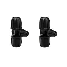 2 pezzi da 8/11 a 4/7 riduttore a doppia chiusura raccordi per irrigazione a goccia connettore per irrigatore per tubo da giardinaggio, modello: 3 vie