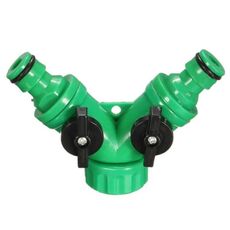 Valvola a sfera per rubinetto per irrigazione orticola con interruttore rapido per tubo flessibile da giardino a 2 vie (AT015)