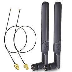 Cavo di prolunga per antenna adattatore WIFI per scheda di rete wireless RP-SMA 4 in 1 da 2,4 GHz / 5,8 GHz