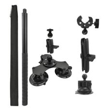 Per Insta 360 ONE X / X2 / X3 Staffa per selfie stick con ventosa superiore per auto, modello: set 4
