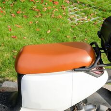 Coprisedile per protezione solare universale impermeabile per veicoli elettrici per tutte le stagioni, colore: marrone chiaro (XL)