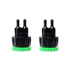 2 pezzi rubinetto da quattro punti a sei punti a 4/7 raccordo per tubi da giardino agricoltura connettore per irrigazione a spruzzo micro (AT048)
