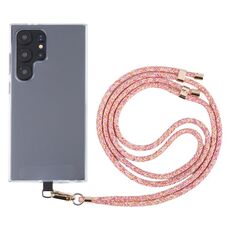 Cordino lungo anti-smarrimento regolabile per cellulare con fibbia in oro da 6 mm (arcobaleno rosso)