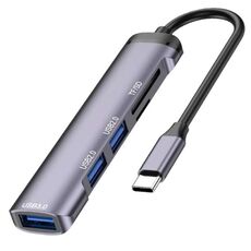 Adattatore per telefono portatile T505 da tipo C a USB 2.0x2 + USB 3.0 + slot per schede TF/SD HUB USB