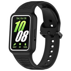 Per Huawei Band 8 NFC cinturino in silicone integrato con cornice bicolore (nero)
