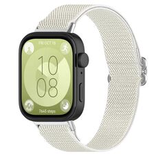 Per Huawei Watch Fit 3 cinturino in nylon elastico stile etnico (Starlight)