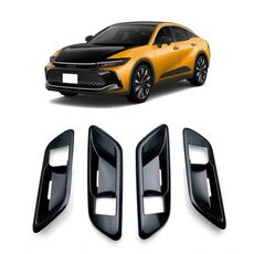 Per il 2023 Toyota Crown Door Handle Cover Cornice decorativa, Stile: Guida a sinistra(Nero)
