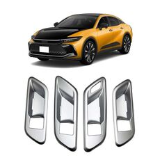 Per il 2023 Toyota Crown Door Handle Cover Cornice decorativa, Stile: Guida a destra(Argento)