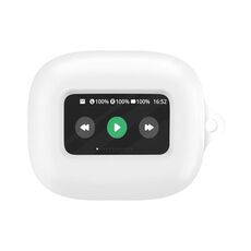 Custodia protettiva in silicone per auricolari Bluetooth wireless JBL Live Beam 3 (bianca)