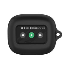 Custodia protettiva in silicone per auricolari Bluetooth wireless JBL Live Beam 3 (nera)