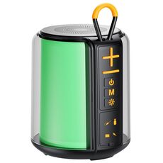 AEC S16 Altoparlante TWS wireless Bluetooth RGB portatile con luce LED arcobaleno (nero)