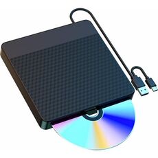 X001 Lettore dischi USB 3.0+Type-C Unità ottica esterna Lettore masterizzatore CD/DVD