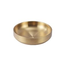 Piatto per salsa da cucina in acciaio inossidabile 304, piatto per condimento, posate, modello: 17 cm oro