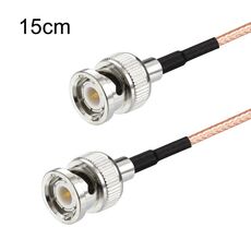 Cavo di connessione RF BNC maschio a maschio RG316 da 15 cm. Cavo di prolunga BNC