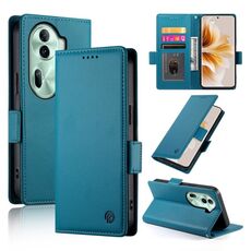 Per OPPO Reno11 Pro 5G Custodia per telefono in pelle smerigliata magnetica con fibbia laterale globale (blu)