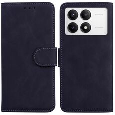 Per Xiaomi Redmi K70 / K70 Pro Custodia per telefono in pelle Flip in puro colore Skin Feel (Nero)