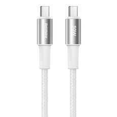 REMAX RC-C100 Cavo dati intrecciato a ricarica rapida da tipo C a tipo C da 1,2 m 30 W (bianco)