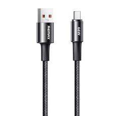 REMAX RC-C099 Cavo dati intrecciato da USB a Type-C da 1,2 m 66 W (nero)