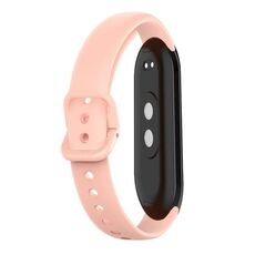 Cinturino per orologio in silicone tinta unita da 12 mm (rosa)