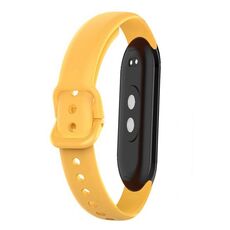 Cinturino per orologio in silicone tinta unita da 12 mm (giallo)