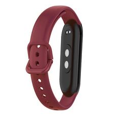 Cinturino per orologio in silicone tinta unita da 12 mm (rosso vino)