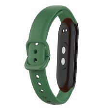 Cinturino per orologio in silicone tinta unita da 12 mm (verde scuro)