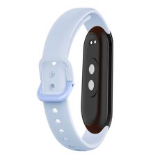 Cinturino per orologio in silicone tinta unita da 12 mm (azzurro)