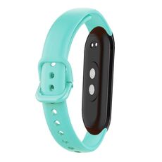 Cinturino per orologio in silicone tinta unita da 12 mm (verde acqua)