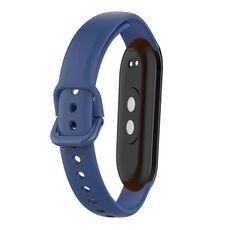 Cinturino per orologio in silicone tinta unita da 12 mm (blu notte)