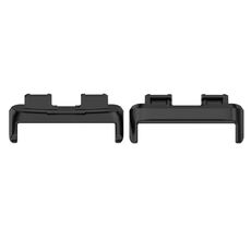 Per Huawei Band 9/9 NFC 1 paio di connettori per cinturino in metallo in acciaio inossidabile (nero)