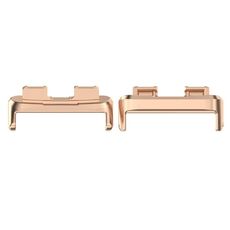 Per Huawei Band 9 / 9 NFC 1 paio di connettori per cinturino in acciaio inossidabile (oro rosa)