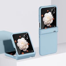Per Honor Magic V Flip 3 Parti Skin Feel PC Custodia antiurto per copertura totale (Azzurro cielo)