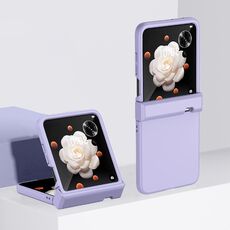Per Honor Magic V Flip 3 parti Skin Feel PC Custodia antiurto a copertura totale (Sakura Purple)
