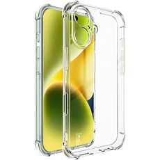 Custodia per telefono in TPU con airbag antiurto imak per iPhone 16 (trasparente)