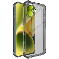 Custodia per cellulare in TPU antiurto imak per iPhone 16 (nero trasparente)