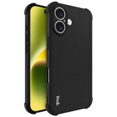 Per iPhone 16 imak Custodia per cellulare in TPU antiurto con airbag (nero opaco)
