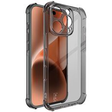 Custodia per telefono in TPU antiurto imak per iPhone 16 Pro (nero trasparente)