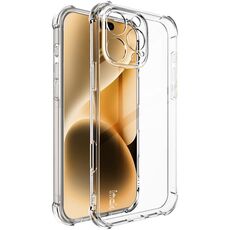 Per iPhone 16 Pro Max custodia per telefono in TPU antiurto con airbag imak (trasparente)