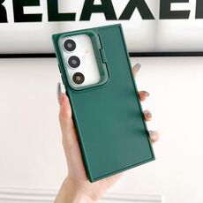 Custodia per telefono antiurto con supporto per cornice per obiettivo Samsung Galaxy S23 FE 5G (verde)