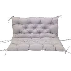 Cuscino per sedia da panca per protezione solare impermeabile morbido per patio domestico, dimensioni: 120x100x10 cm (grigio chiaro)