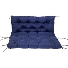 Cuscino per sedia da panca per protezione solare impermeabile e morbido per patio domestico, dimensioni: 150x100x10 cm (blu navy)