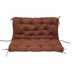 Cuscino per sedia da panca per protezione solare impermeabile morbido per patio domestico, dimensioni: 150x100x10 cm (caffè scuro)