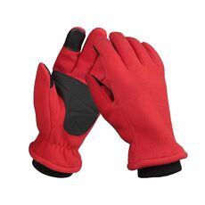 1 paio di guanti invernali caldi antiscivolo in pile Rocker Guanti sportivi da equitazione per esterni, taglia: S (rosso)