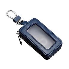 Portachiavi universale con cerniera visibile per telecomando per auto (blu reale)