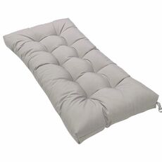 Cuscino per panca per protezione solare impermeabile per patio domestico da 130 x 50 cm, colore: grigio chiaro