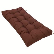 Cuscino per panca per protezione solare impermeabile per patio domestico, 130 x 50 cm, colore: marrone scuro