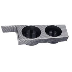 Per BMW Serie 5 E39/528i/530i/M5 Portabicchieri con controllo centrale per auto con guida a sinistra, Colore: Grana di carbonio