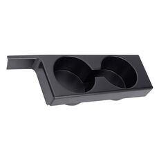 Per BMW Serie 5 E39/528i/530i/M5 Portabicchieri con controllo centralizzato per auto con guida a sinistra, Colore: Nero Con scanalatura